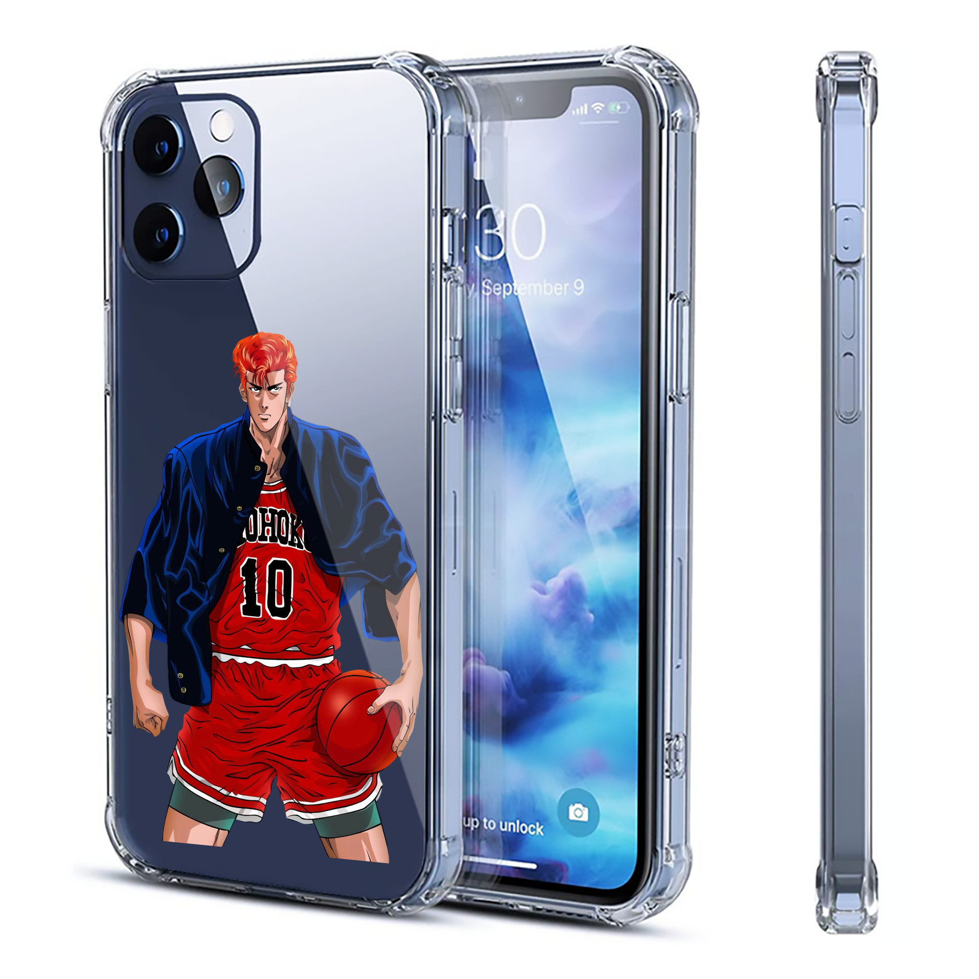 （画像用） SLAM DUNK／スラムダンク 【iPhone 12シリーズ対応】透明スマホケース（クリアソフトケース）